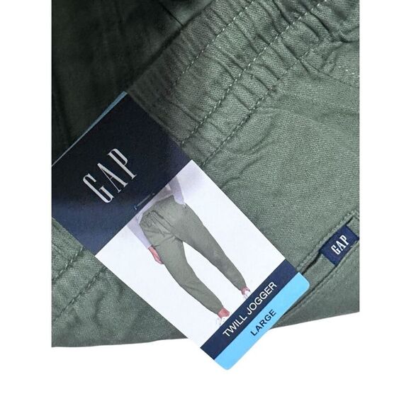 NEW WITH TAGS GAP Women's Gap Size large Elastic Waistband 27" Twill Jogger Pant - Picture 5 of 8